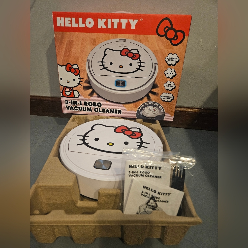 The Hello Kitty 3-in-1 Robot Vaccum